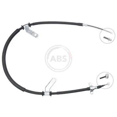 Cable de accionamiento, freno de estacionamiento A.B.S. K19843 Alta Calidad